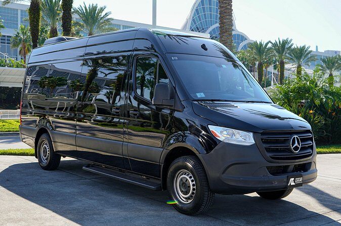 14 Pax Van Port Transfer TO or FROM Orlando International Airport - Meeting Point Reality: the Orlando Air Traffic Control Tower pickup zone