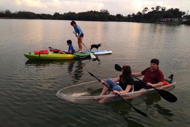 2-Hour Clear Kayak and Paddleboard(SUP) Rental in Orlando - Dry Bag Phone Photos, Speaker-Friendly Vibes, and a Post-Paddle Plan