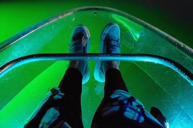 Clear Kayak Glow in the Dark Tour Through Winter Park - How the clear glow kayaks change what you see at night