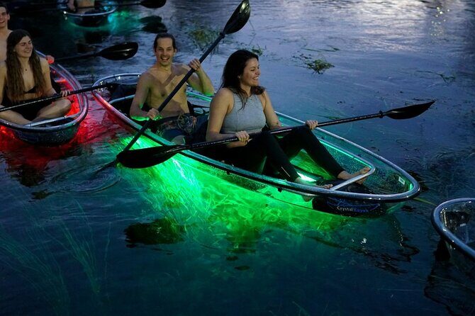 Date Night LED Glow Clear Kayak or Paddleboard & Champagne - How Challenging Is It for First-Timers?