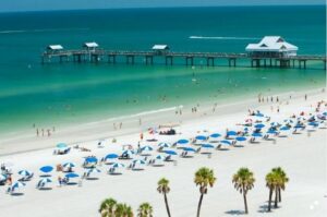 From Orlando: Clearwater Beach and Marine Aquarium Admission - Underwater viewing platforms and roofless dolphin pools