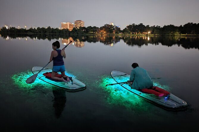 LED Glow in the Dark Clear Kayak or Paddleboard in Paradise - The LED Glow Effect: What You’ll See Under the Surface
