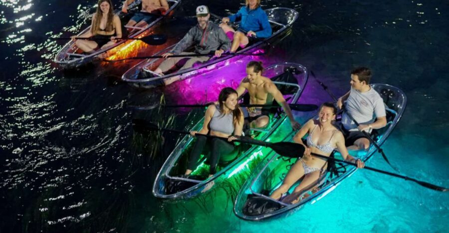 Orlando: Date Night LED Night Glow Tour with Sparkling Wine - Beginner-Friendly Kayaking and Paddleboarding Without the Stress