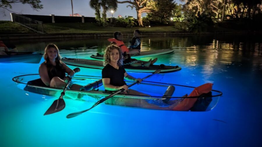 Orlando: LED Night Glow Clear Kayak or Paddleboard Tour - LED color lighting: the part you’ll remember in photos