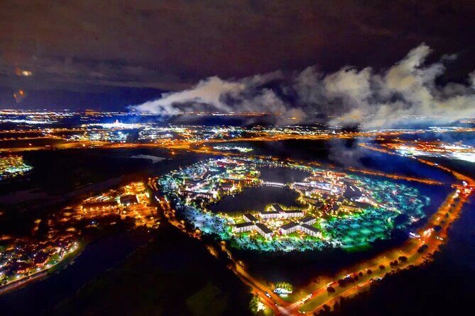 Private Helicopter 77 Miles Fireworks Tour over all Theme Parks - Meeting Point and Timing at 8:45 pm (So You Don’t Lose Flight Minutes)