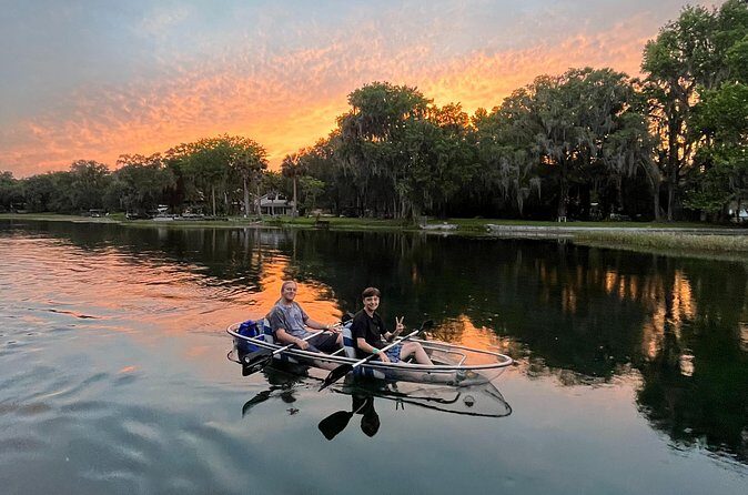Rainbow Springs: Clear Kayak Sunset & Glow Tour - Stop 2: Creek Time With LED Lights Under the Water